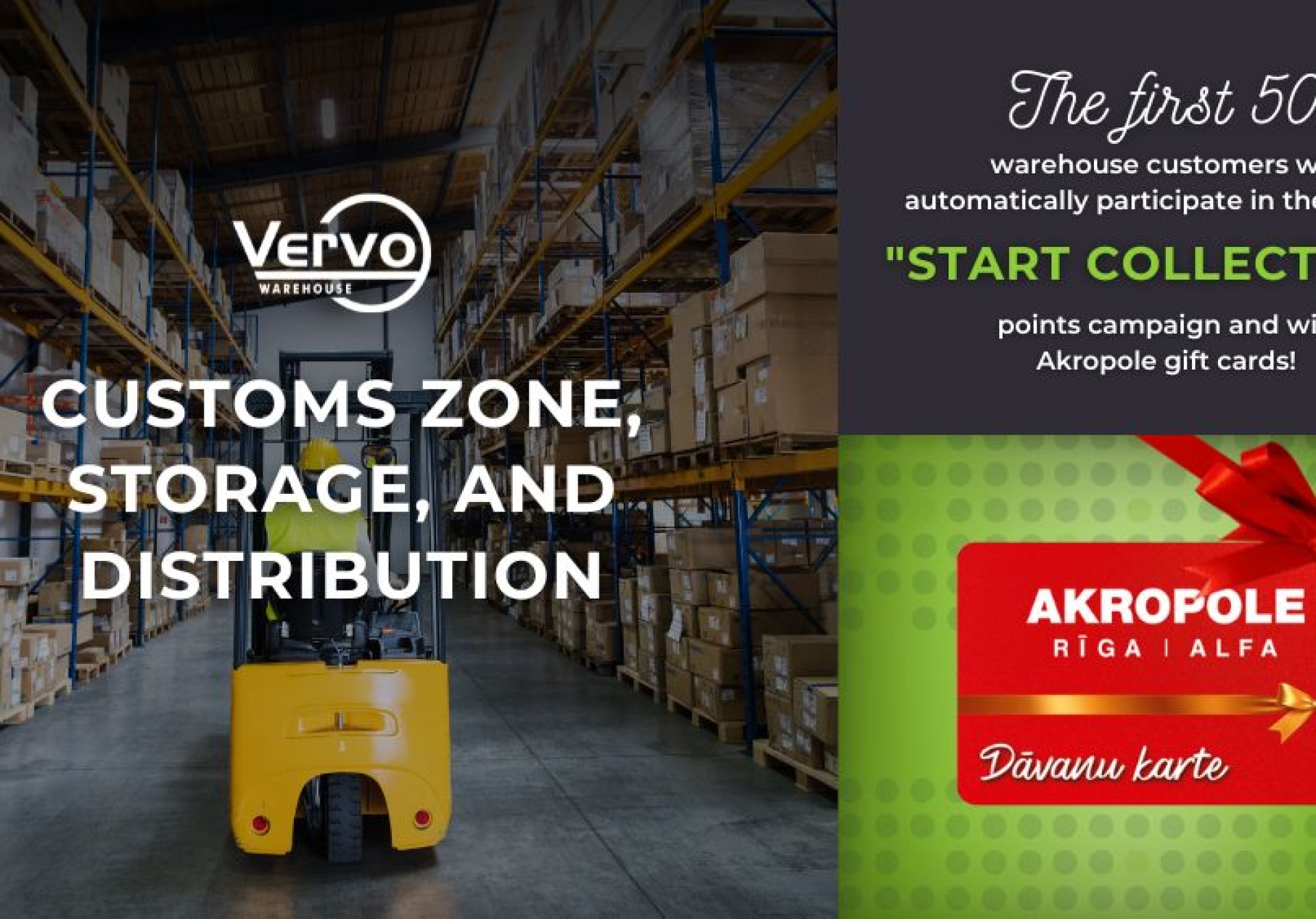 Vervo Warehouse: Customs Zone, Storage, and Distribution
